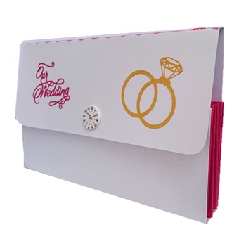 Poseta miresei OurWedding, IDo, pachet complet organizare nunta, alb perlat, decoratiuni 3D, personalizata Poseta miresei OurWedding, IDo, pachet complet organizare nunta, alb perlat, decoratiuni 3D, personalizata