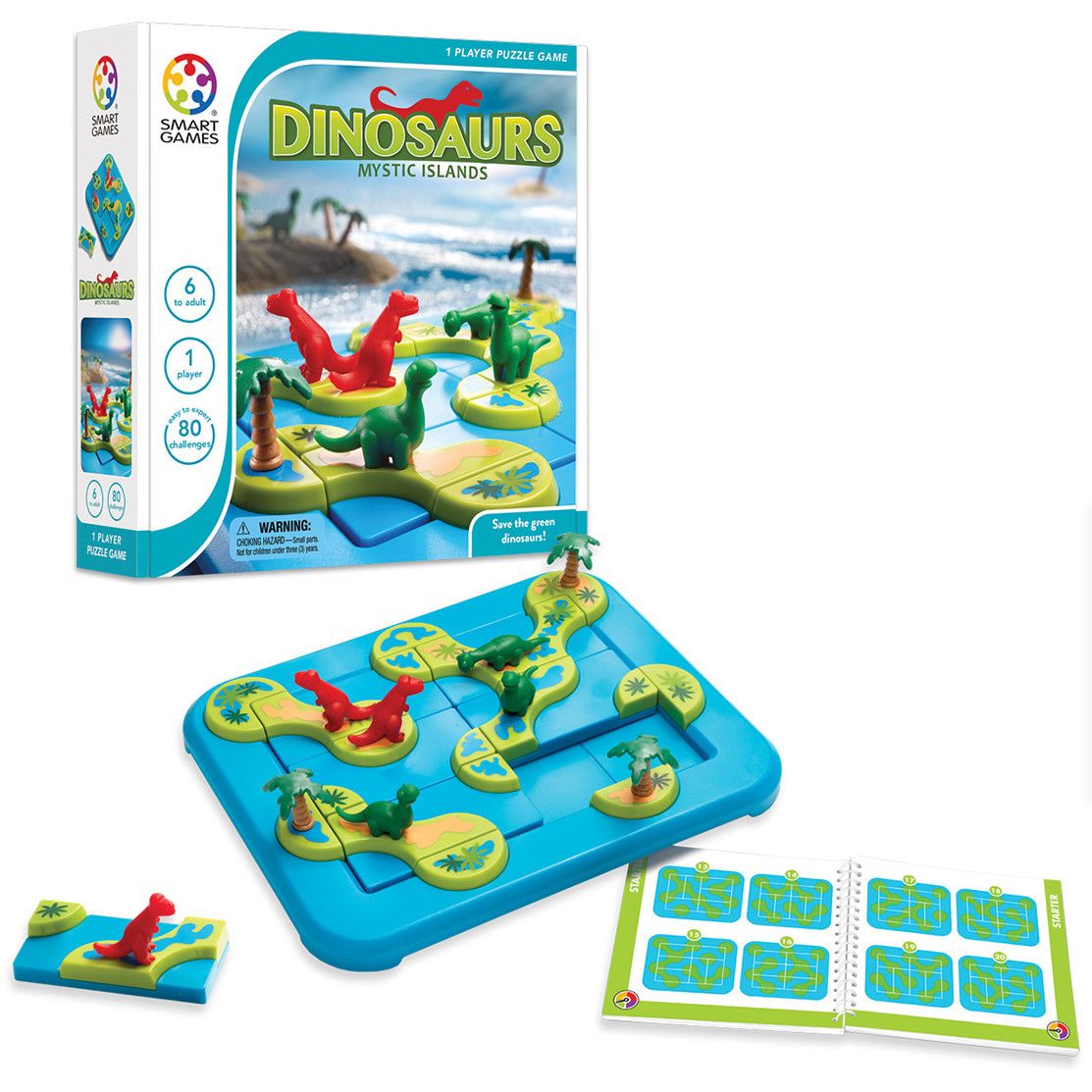 Smart Games Dinosaurs: Mystic Islands (Ages 6+) – Barefoot Toys