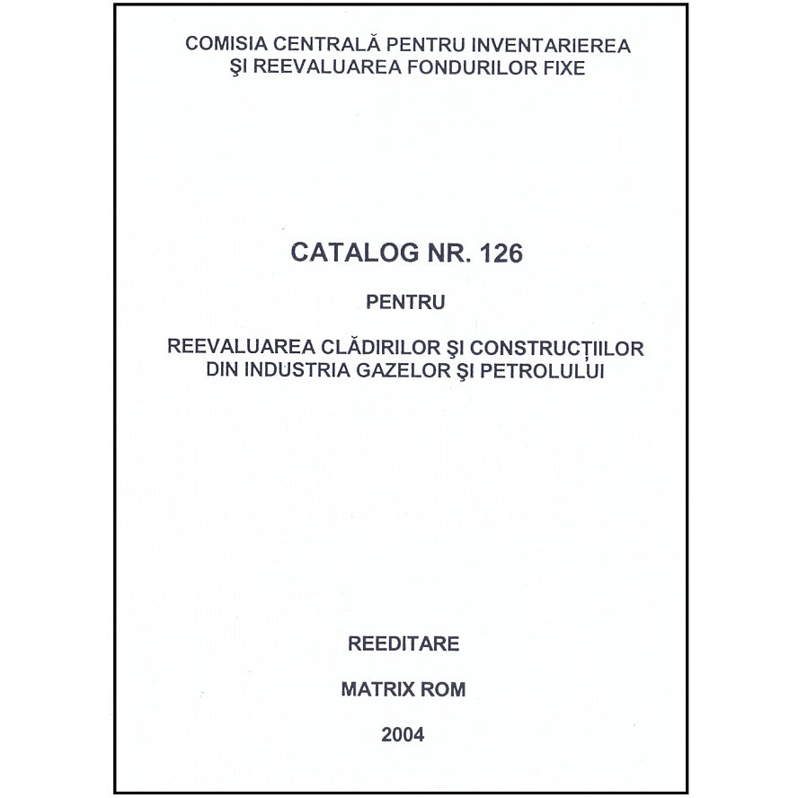 Catalog 126 - Cladiri si constructii pentru industria gazelor