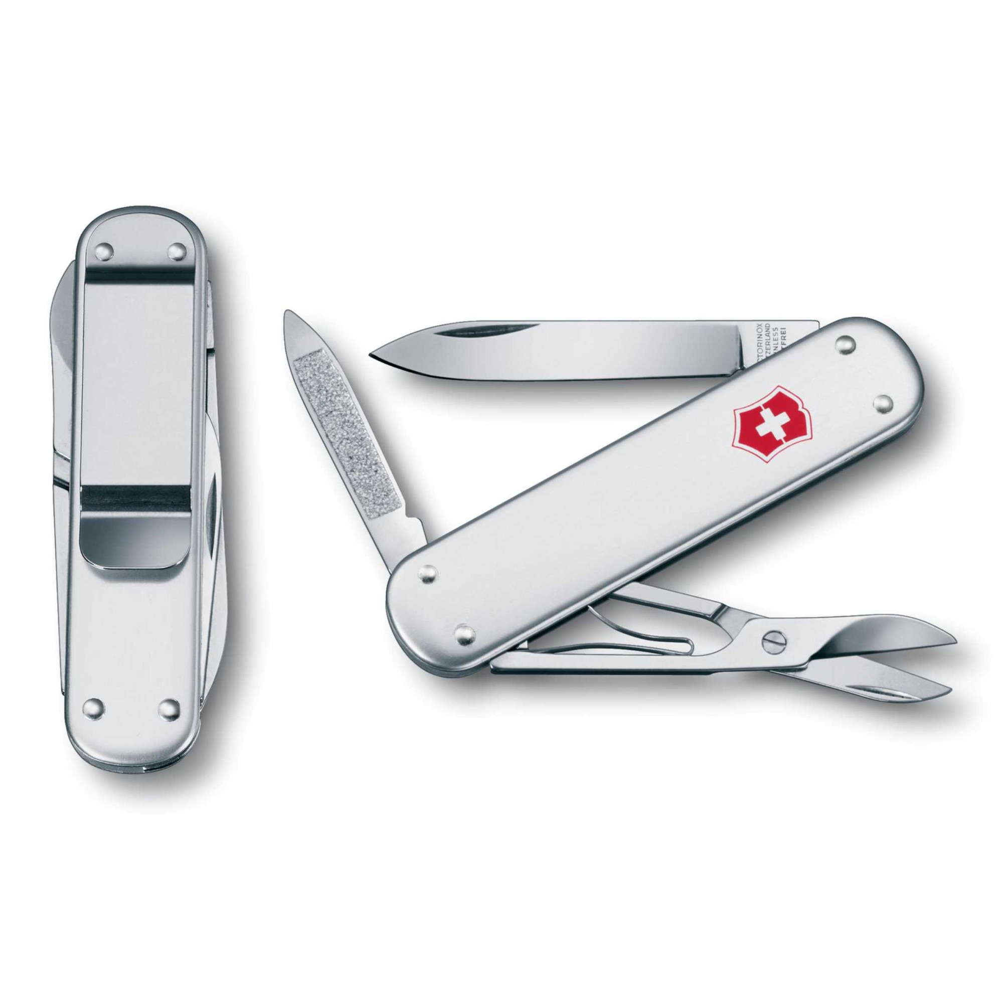 Briceag Victorinox Money Clip Alox argintiu 0.6540.16