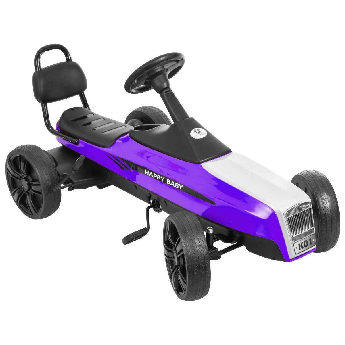 Kart Kidz Motion Retro, Plastic, Mov/Negru