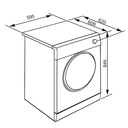 Uscator de rufe Smeg DHT81EIT, 8 kg, 16 programe, Pompa de caldura, Senzor de umiditate, Clasa A+, Alb