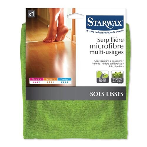 Laveta Starwax, Microfibra pentru pardoseala, Verde