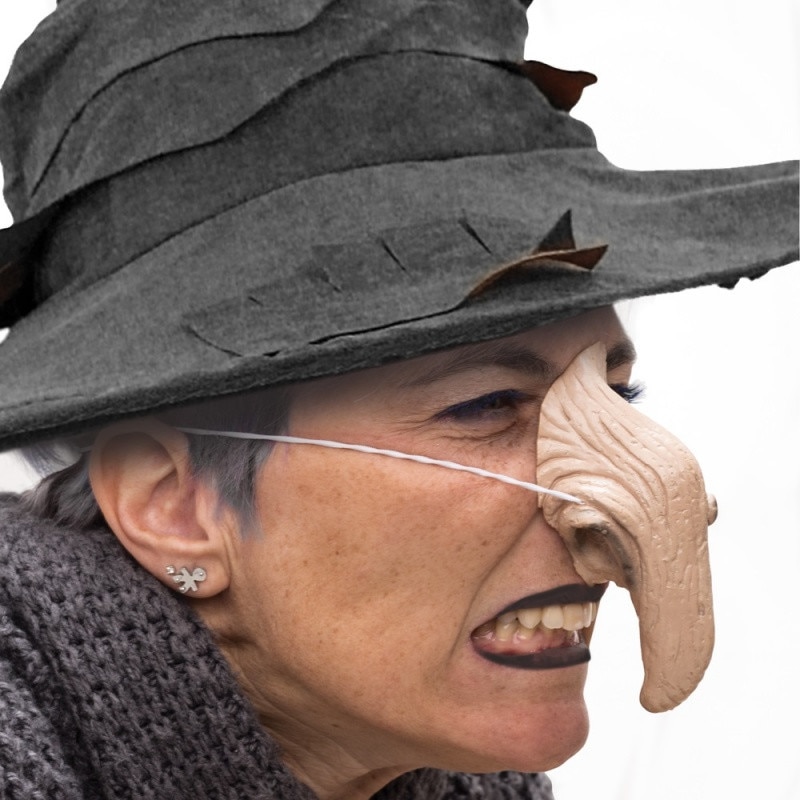 Nas de vrajitoare din latex - ca. 10 cm, Radar 52425, 1 buc