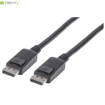 Cablu Techly, DisplayPort, M/M, 5 m, Negru Cablu Techly, DisplayPort, M/M, 5 m, Negru
