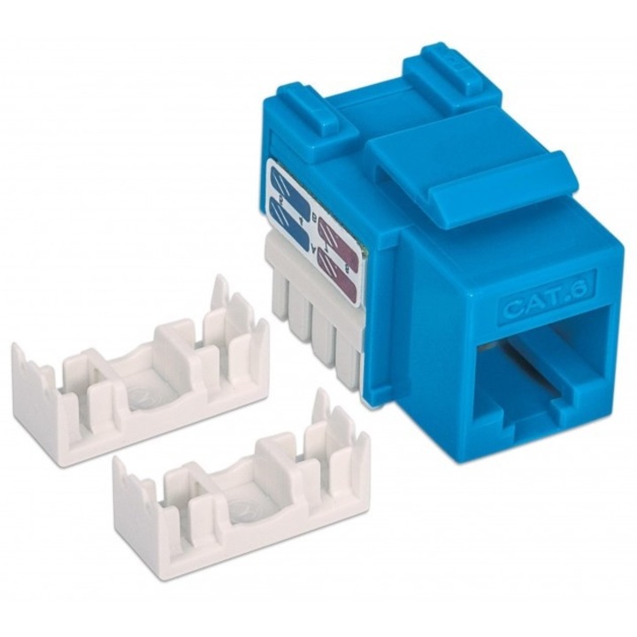 Модул Keystone Intellinet, RJ45, UTP, KAT6, син