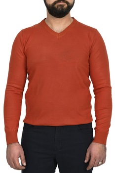 Pulover barbat,Glo Story,caramiziu, Caramiziu Pulover barbat,Glo Story,caramiziu, Caramiziu