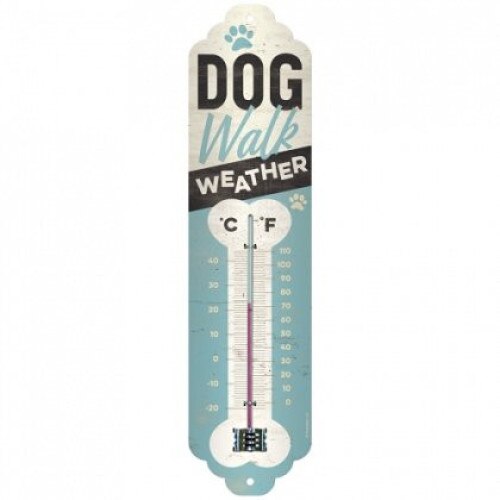 Termometru metalic - Dog Walking Weather