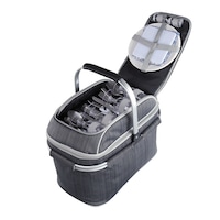 Cos pentru picnic BE NOMAD SEP117, 4 persoane, 29 accesorii, 23 l, termoizolat, Gri