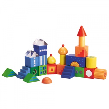 Blocuri de constructie colorate, Haba, 18luni+ Blocuri de constructie colorate, Haba, 18luni+