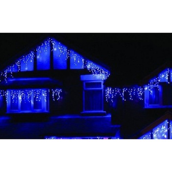 Instalatie de Craciun 8 m x 0.7 m, Perdea Franjurata Albastra, 240 leduri, SDX, 8034B Instalatie de Craciun 8 m x 0.7 m, Perdea Franjurata Albastra, 240 leduri, SDX, 8034B