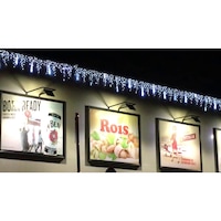 Instalatie de Craciun 8 m x 0.7, Perdea Franjurata Alb Rece, 360 leduri, SDX, 6006W