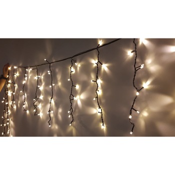 Perdea luminoasa, 3 m, tip franj, ALB CALD, 96 leduri, Instalatie de Craciun Sdx Market®, 8031WW / exterior / interconectabila / jocuri de lumini Perdea luminoasa, 3 m, tip franj, ALB CALD, 96 leduri, Instalatie de Craciun Sdx Market®, 8031WW / exterior / interconectabila / jocuri de lumini