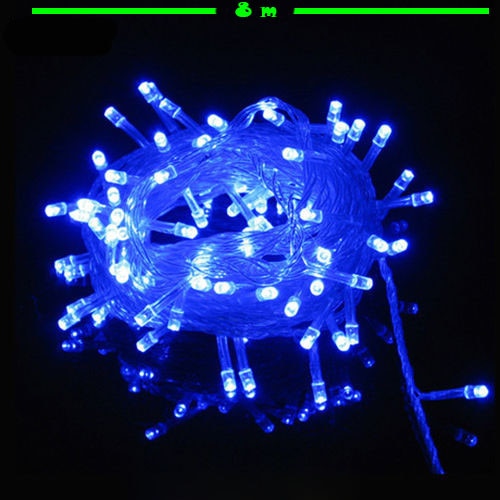 Instalatie de Craciun, 8 m, liniara Albastra, 100 leduri, SDX, 5818B, ghirlanda luminoasa