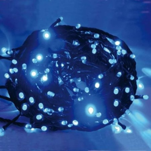 Instalatie de Craciun, Liniara, 8 m, Albastru, 100 leduri, SDX, 5805B