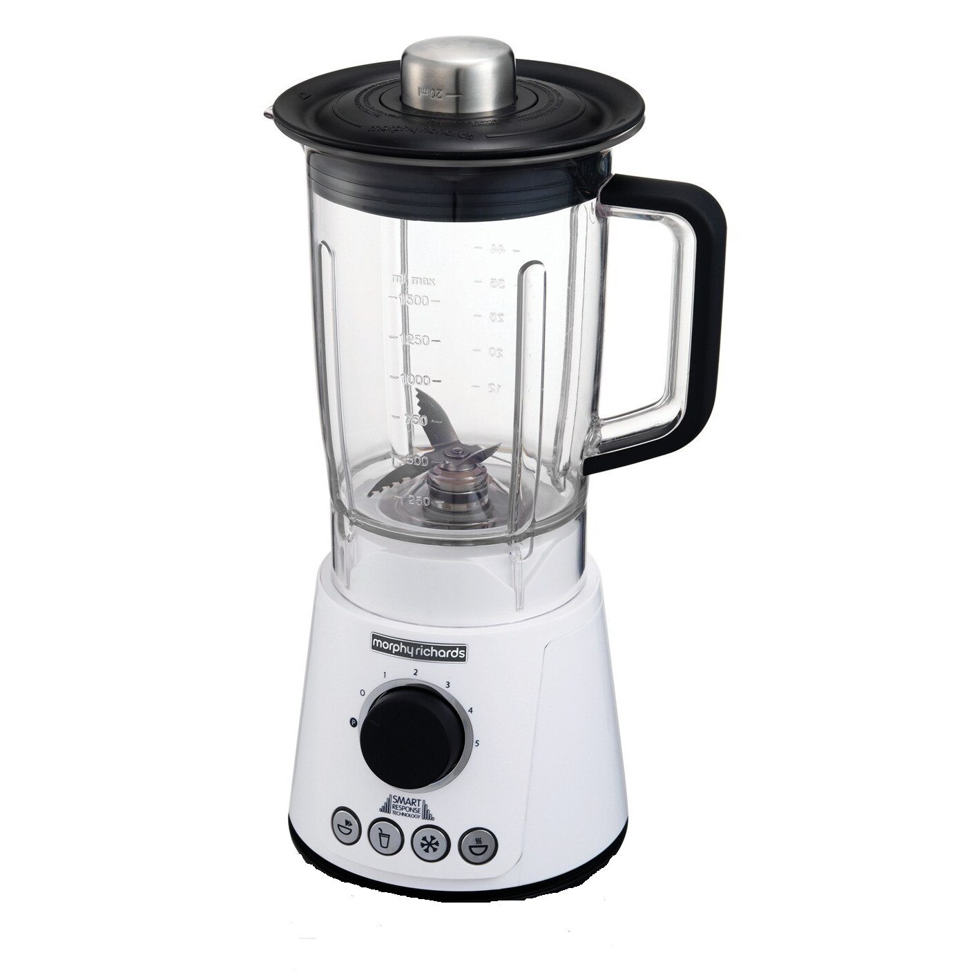 Blender Morphy Richards 600 W, 5 viteze + pulse, capacitate utile 1, 5L, BPA free 4 functii