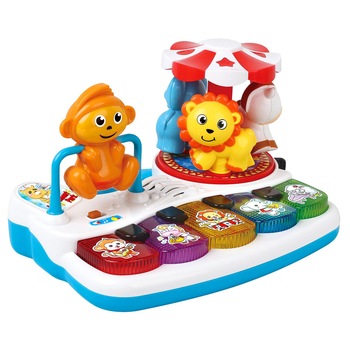 Pian carusel interactiv, cu sunet si lumini, 12 luni+ Pian carusel interactiv, cu sunet si lumini, 12 luni+