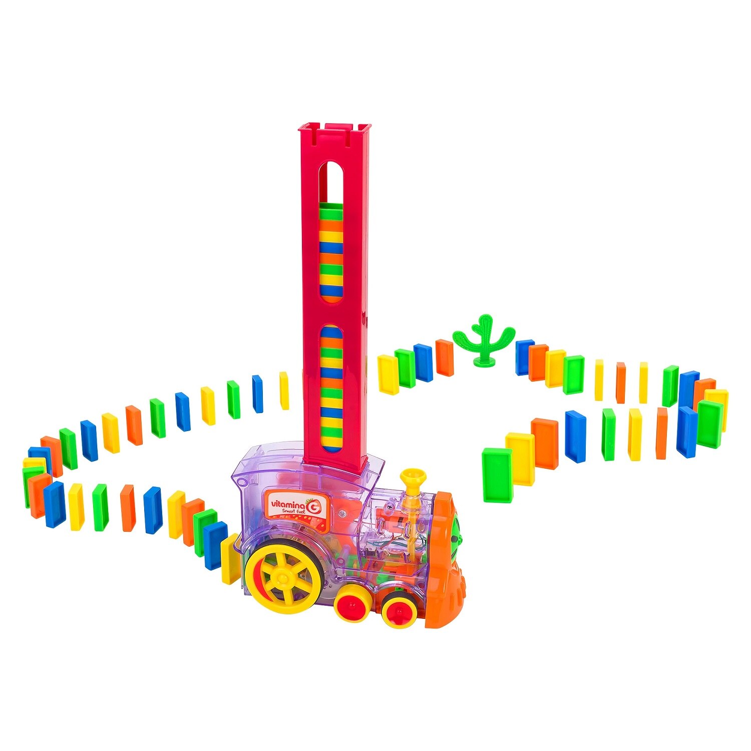 Locomotiva cu lumini Globo, 83 piese