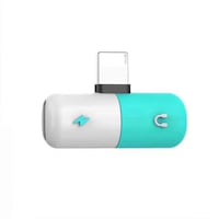 Adaptor universal compatibil Iphone, Lightning 2 in 1, incarcare rapida si casti simultan
