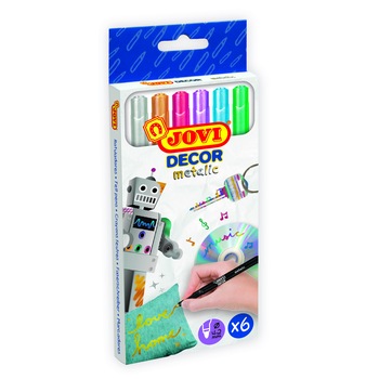 Markere 6 culori/set Jovi Decor Metalic Markere 6 culori/set Jovi Decor Metalic
