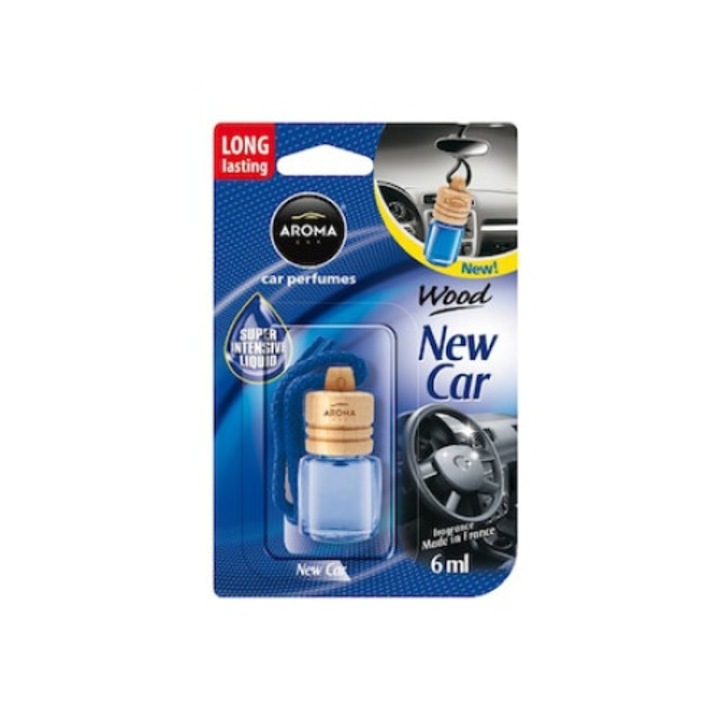 Odorizant Aroma, in sticluta cu dop de lemn, aroma New Car