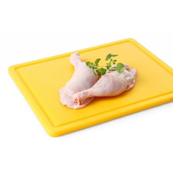 Tocator galben, 26.5x32.5x(H)1.2 cm - GN1/2, cu sant de scurgere, polietilena HDPE 500, respecta normele de igiena HACCP, Hendi Tocator galben, 26.5x32.5x(H)1.2 cm - GN1/2, cu sant de scurgere, polietilena HDPE 500, respecta normele de igiena HACCP, Hendi