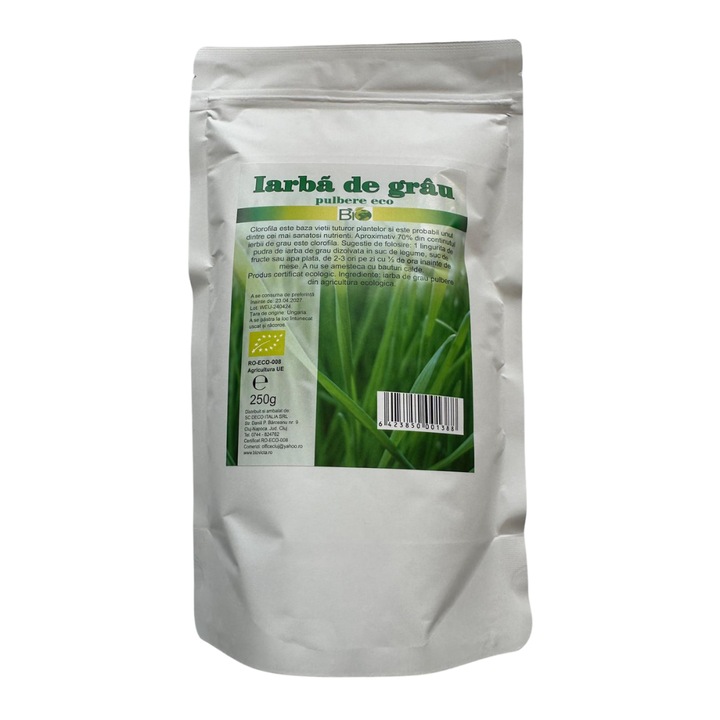 Pulbere Bio - Iarba de grau, 250 g