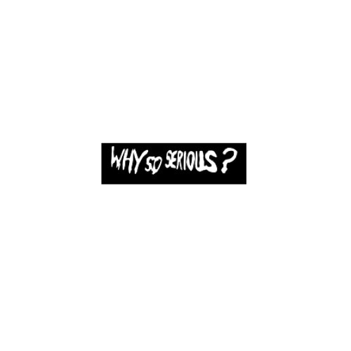 Sticker Auto Joker - Why So Serious? - 15 cm - alb - eMAG.ro