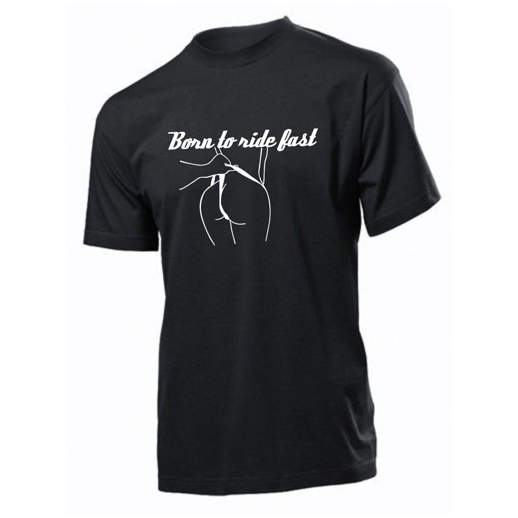 Tricou personalizat, bumbac, Stedman, unisex, negru, marime L, personalizare 