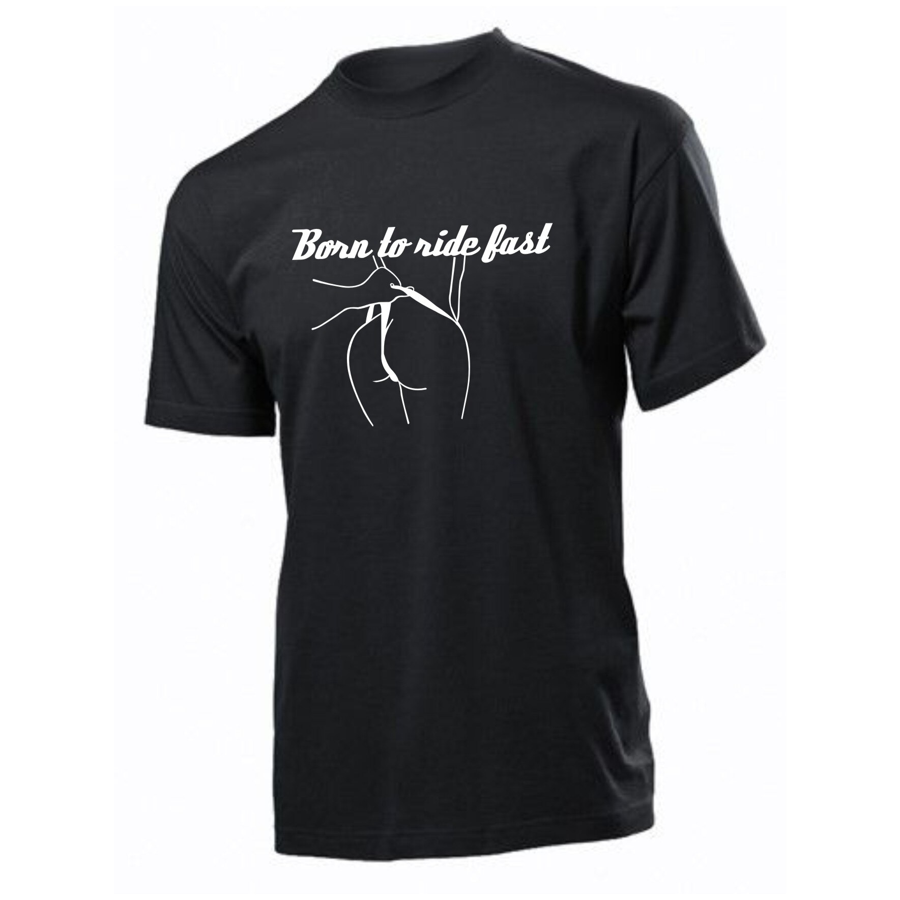 Tricou personalizat, bumbac, Stedman, unisex, negru, marime 2XL, personalizare 