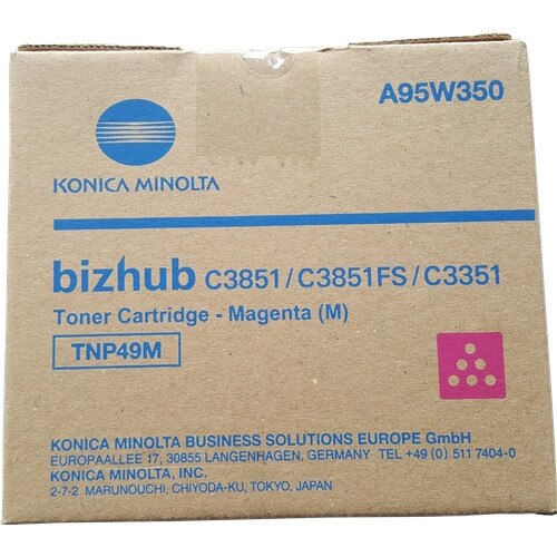 Toner Konica Minolta TNP-49M, 12000 pag, Magenta, Bizhub C3351 C3851 C3851F