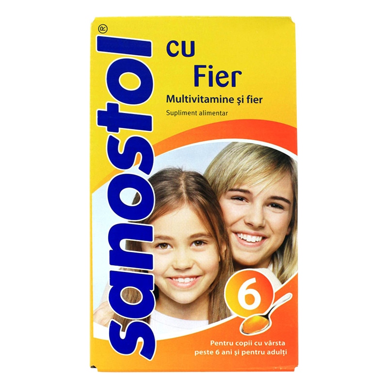 Sirop Sanostol cu fier si multivitamine 230ml