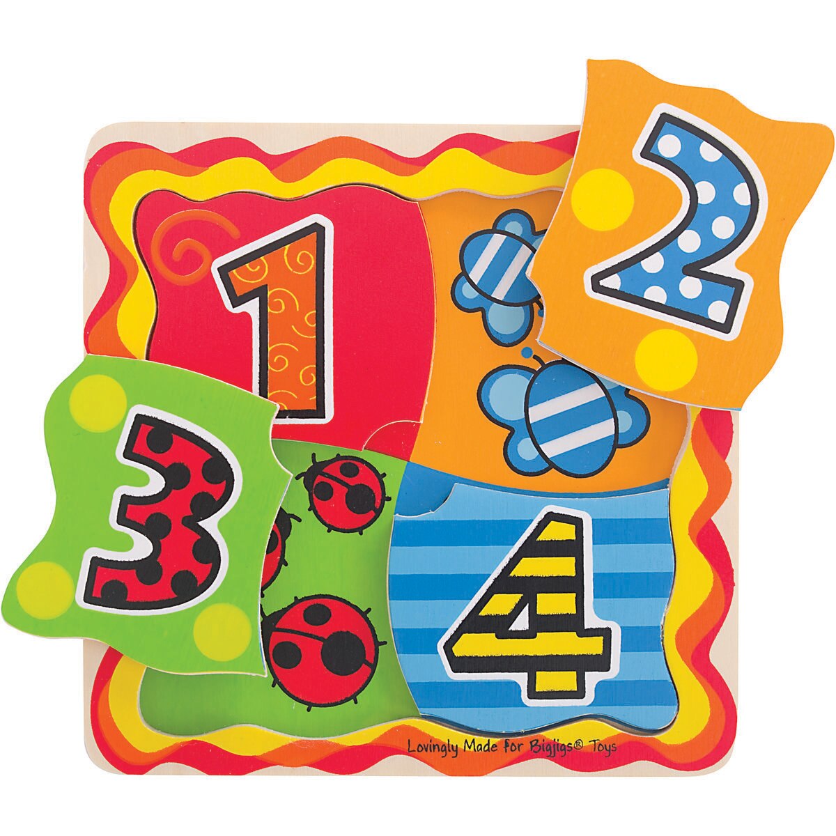 Primul meu puzzle - numere BIGJIGS Toys