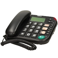 Telefon fix cu fir MaxCom KXT480, Black