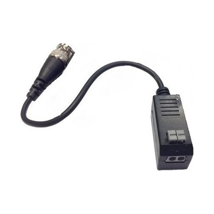 Video balun pasiv cu cablu Hikvision, DS-1H18S/E, HDTV
