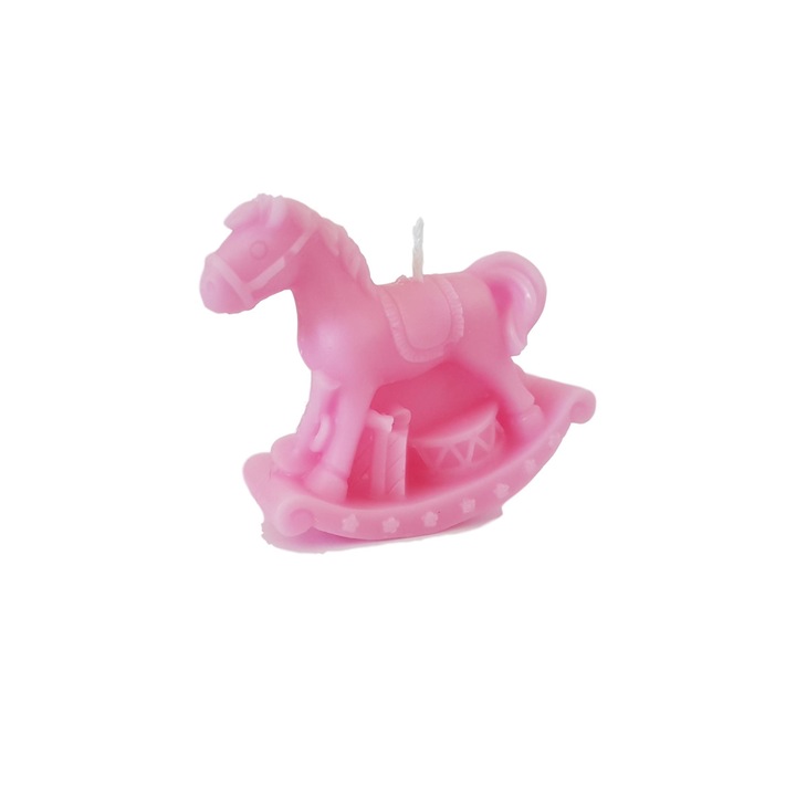 Marturie Botez din ceara , Balansoar Calut, Roz, 5,5 cm