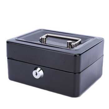 Caseta Bani pentru Bancnote si Monede KCB-605, Tavita Detasabila, 200 x 160 x 90 mm, Negru Caseta Bani pentru Bancnote si Monede KCB-605, Tavita Detasabila, 200 x 160 x 90 mm, Negru