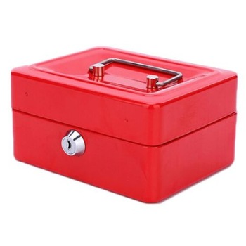 Caseta Bani pentru Bancnote si Monede KCB-605, Tavita Detasabila, 200 x 160 x 90 mm, Rosu Caseta Bani pentru Bancnote si Monede KCB-605, Tavita Detasabila, 200 x 160 x 90 mm, Rosu