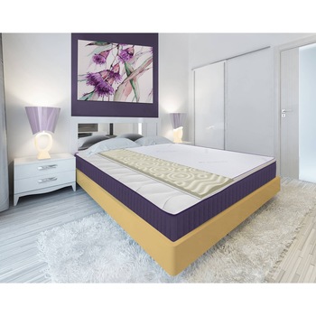 Topper saltea Green Future, Lavanda Therapy Memory 7 zone de confort 160x200 cm, 5 cm Topper saltea Green Future, Lavanda Therapy Memory 7 zone de confort 160x200 cm, 5 cm