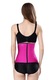 Corset pentru modelarea corpului, waist trainer, cu inchidere pe 3 randuri, roz, XXL