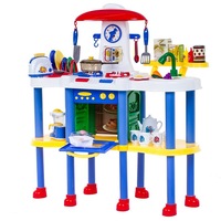 bucatarie profesionala pentru copii geniul bucatariei xxl cu sunete si lumini 2018  90cm inaltime  set complet accesori  plita  expresor  cuptor imagen 53_0_
0