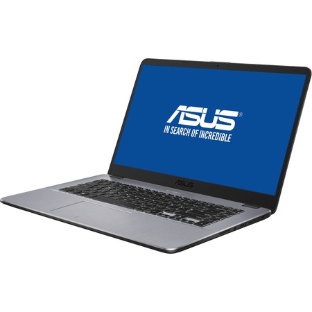 Laptop ASUS A505ZA-BR263 cu procesor AMD Ryzen™ 7 2700U pana la 3.80 GHz, 15.6", 8GB, 256GB M.2 SSD, AMD Radeon™ RX Vega 10 Graphics, EndleSS OS, Matt Dark Grey