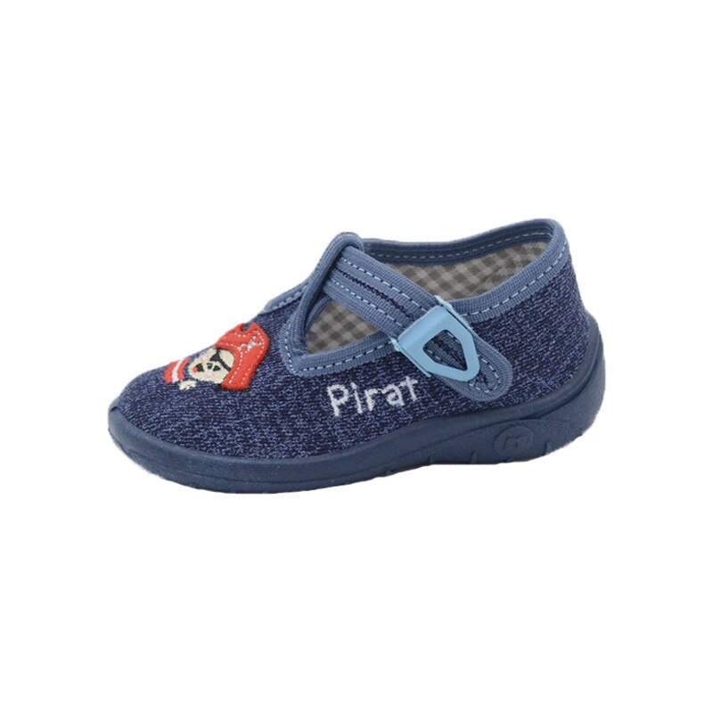 Pantofi din panza pentru baieti Nazo 013CA, Bleumarin