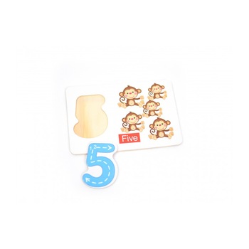 Sortator din lemn tip puzzle cu cifre, joc de educativ pentru copii - 22200016 Sortator din lemn tip puzzle cu cifre, joc de educativ pentru copii - 22200016