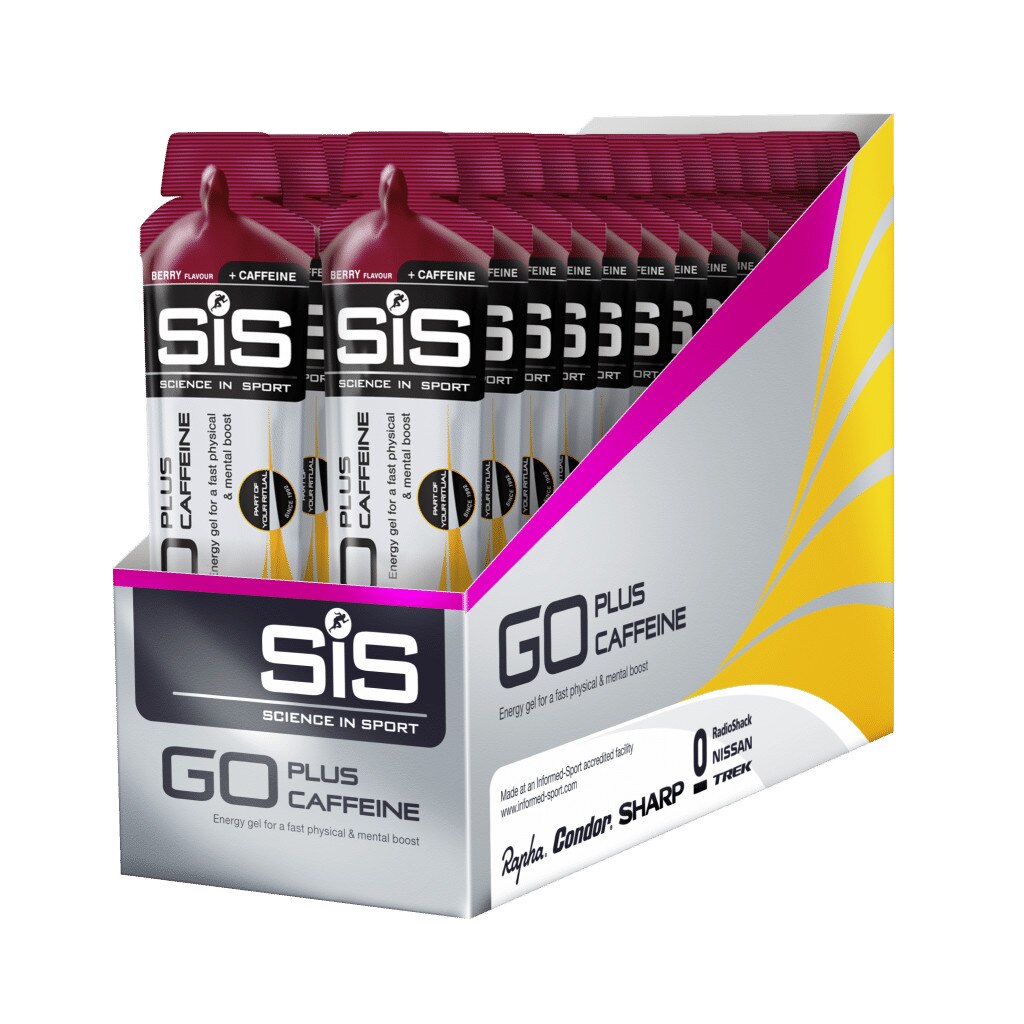 Cutie 30 Geluri SiS Go Energy + Caffeine (75mg) Gel, Fructe de Padure, 60ml