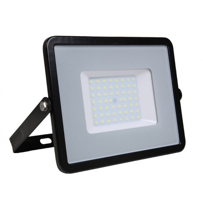Proiector LED chip Samsung 50W, 4000lm, IP65, lumina rece 6400K, negru, V-TAC