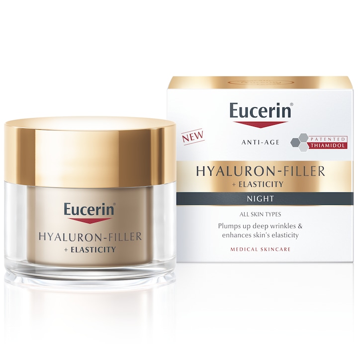 Нощен крем против бръчки Eucerin Hyaluron-Filler+Elasticity , 50 мл