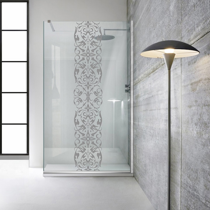 AQUA ROY- inox zuhanyfal, 70x195 cm, vízkő elleni kezeléssel, 8 mm vastag víztiszta üveg, REGENCY CLASSIC modell