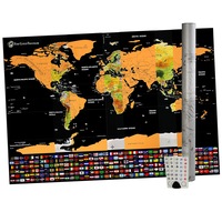 harta razuibila a lumii deluxe edition  cu steaguri  accesorii  60 x 80 cm imagen 6_0_
0