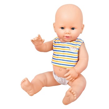 Papusa Baellar bea apa si face pipi la olita, bleu Papusa Baellar bea apa si face pipi la olita, bleu